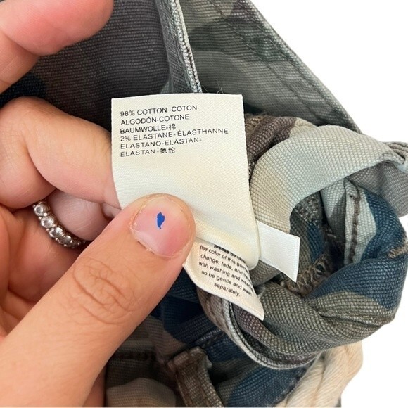 Anthropologie Camo Utility Relaxed Carpenter Overalls Cotton Stretch Size 6 - Picture 11 of 13